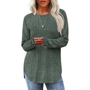✦Soft and Comfy Material: Saloogoe 2024 lastest long sleeve tunic tops is made o